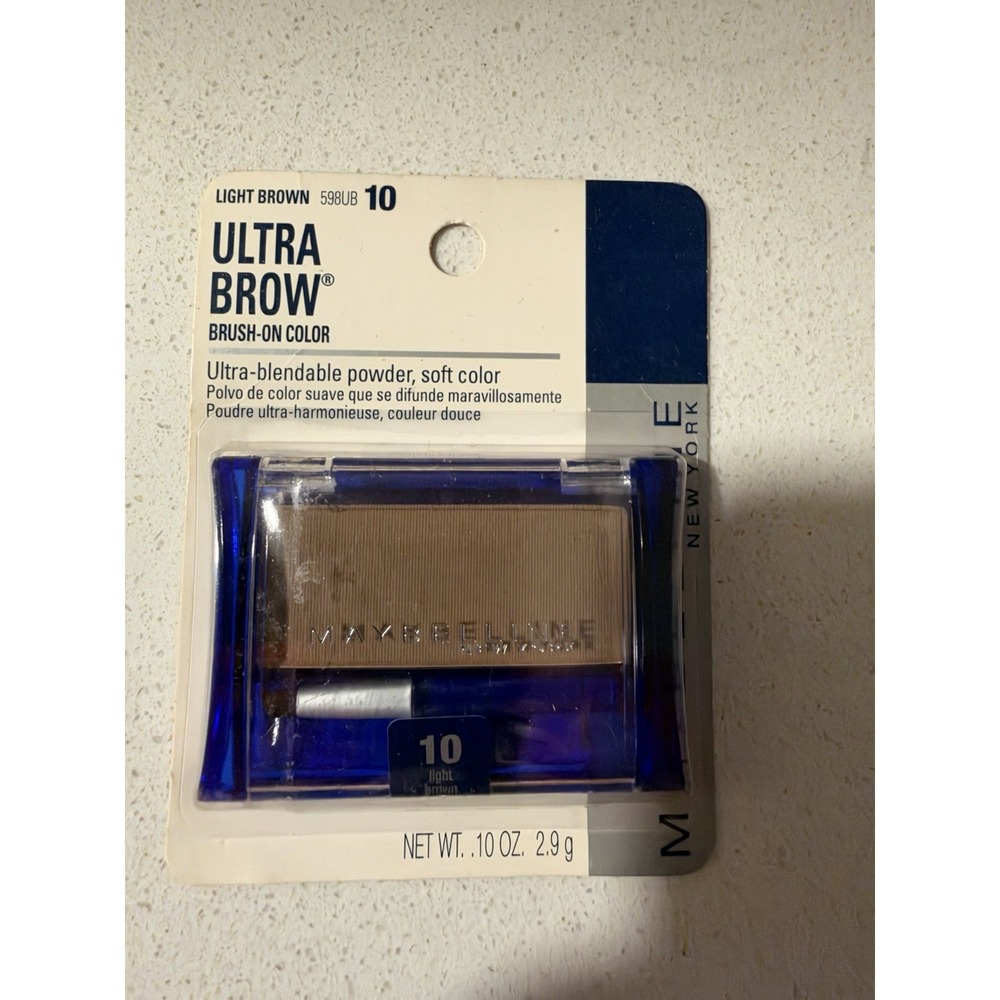 Sealed Carded Maybelline Ultra Brow Brush-On Color - 10 Light Brown